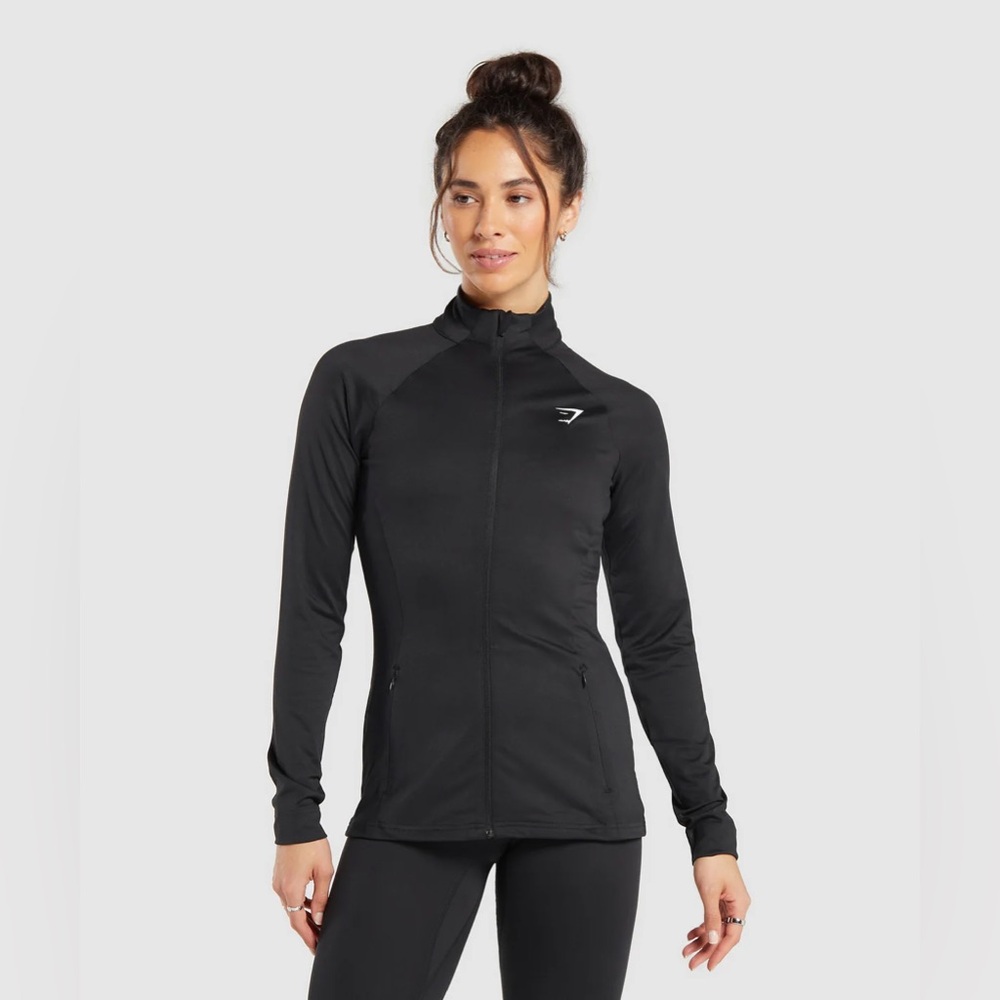 Gymshark Black Training Zip-Up Jacket